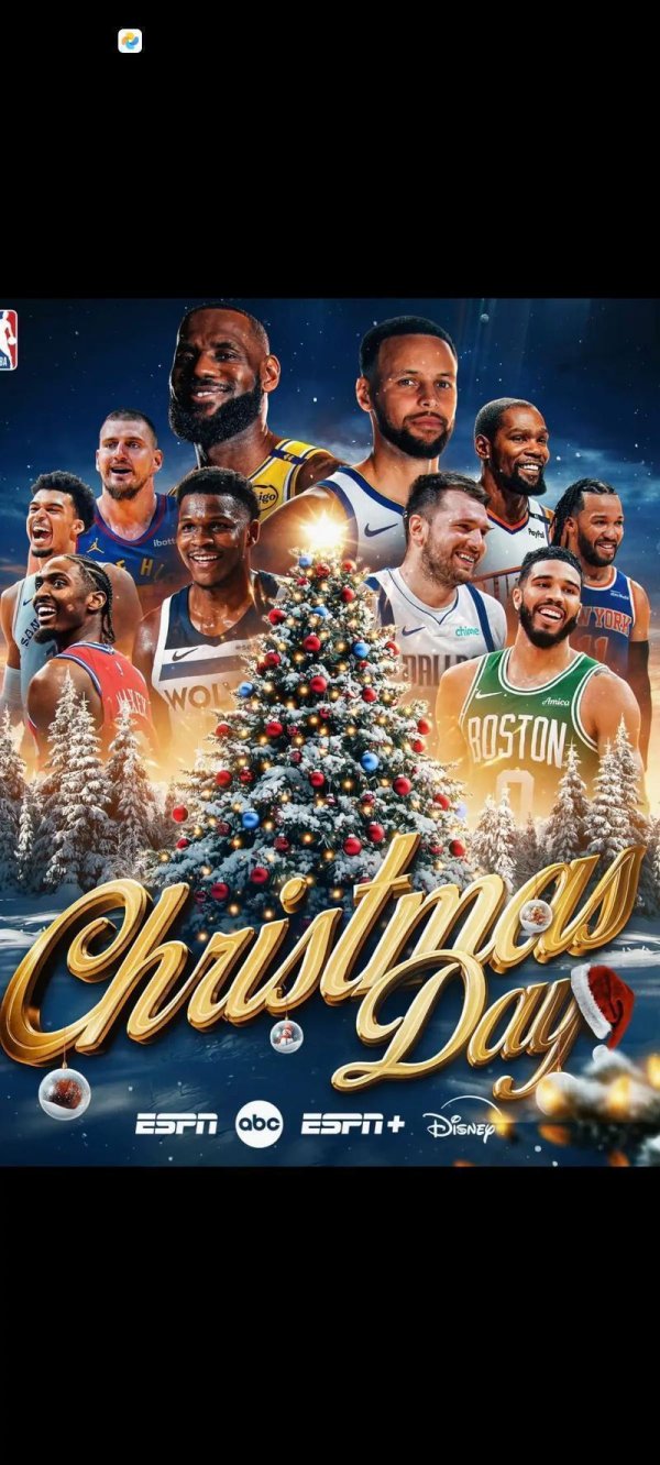 积年圣诞大战最强五大NBA球员两位现役，第一毫无悬念